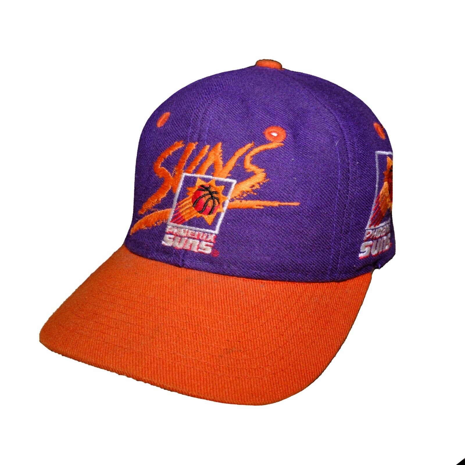 Phoenix Suns AJD Signatures Swirl Vintage 90's Wool Snapback Cap Hat - –  thecapwizard