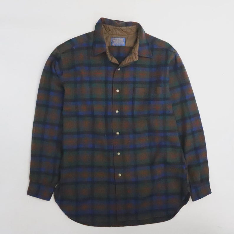 1970er Vintage Pendleton Cotton Bluse kariert Bild 1