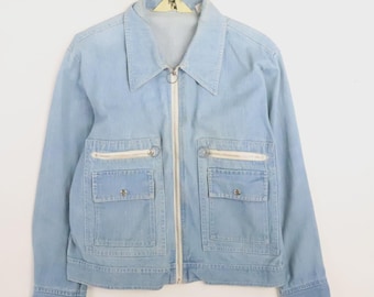 Vintage Crownley Sanforized Denim Jacket Size XL