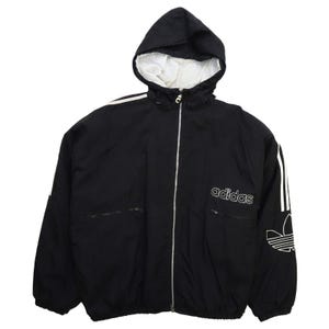 Vintage Adidas Puffer Jacket Size XL Black