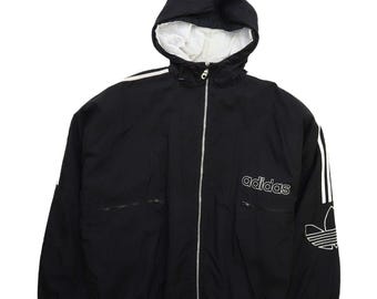 Vintage Adidas Puffer Jacket Size XL Black