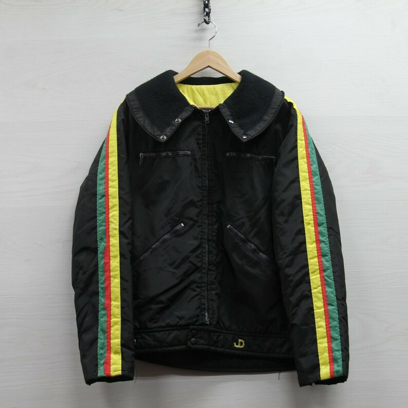Vintage John Deere Light Puffer Jacket Size Medium Rainbow - Etsy