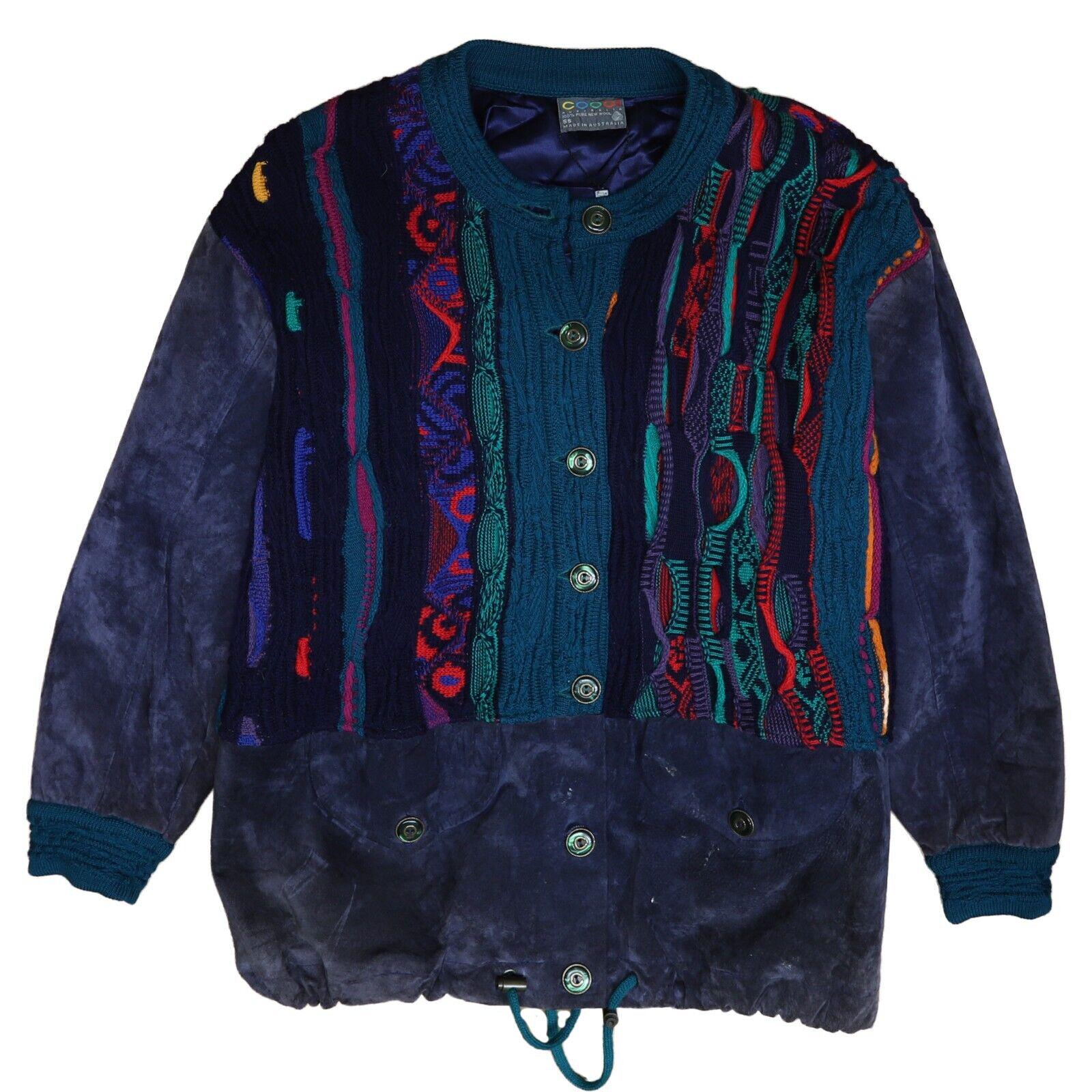 deadstock coogi 3D knit cardigan 80s 90s メンズ 
