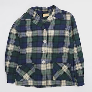 Vintage Pendleton Wool Button Up Shirt Womens Size Large Plaid