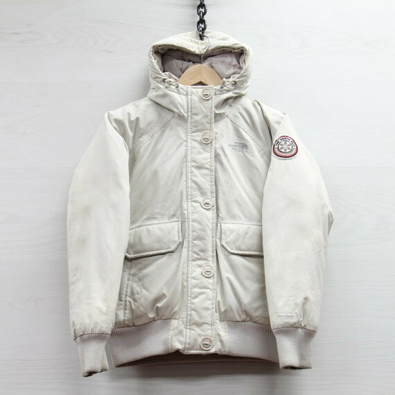 The North Face Bomber Jacket Womens Size XS White Down - Etsy Australia