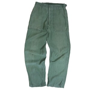 Vintage OG-107 Fatigue Sateen Pants Size 30 X 30 Army Green