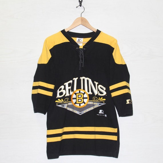 Vtg Boston Bruins Starter Acrylic NHL Hockey Sweater XL