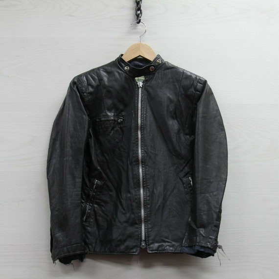 Vintage Brimaco Cafe Racer Leather Motorcycle Jacket … - Gem