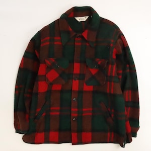 Vintage Woolrich Wool Button Up Shirt Jacket Size XL Plaid