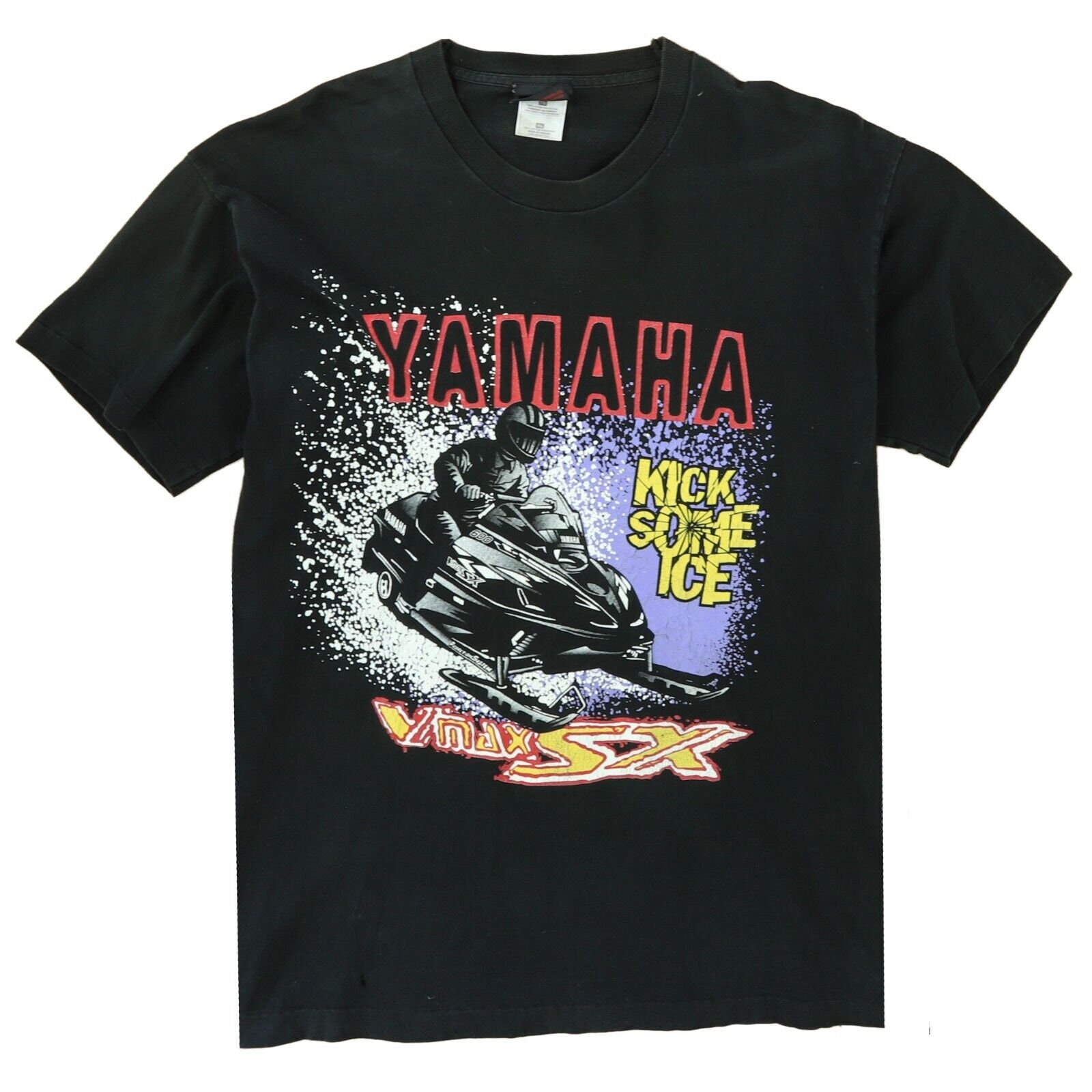 Vintage Yamaha Vmax SX Kick Some Ice T-shirt Size XL Snowmobile 