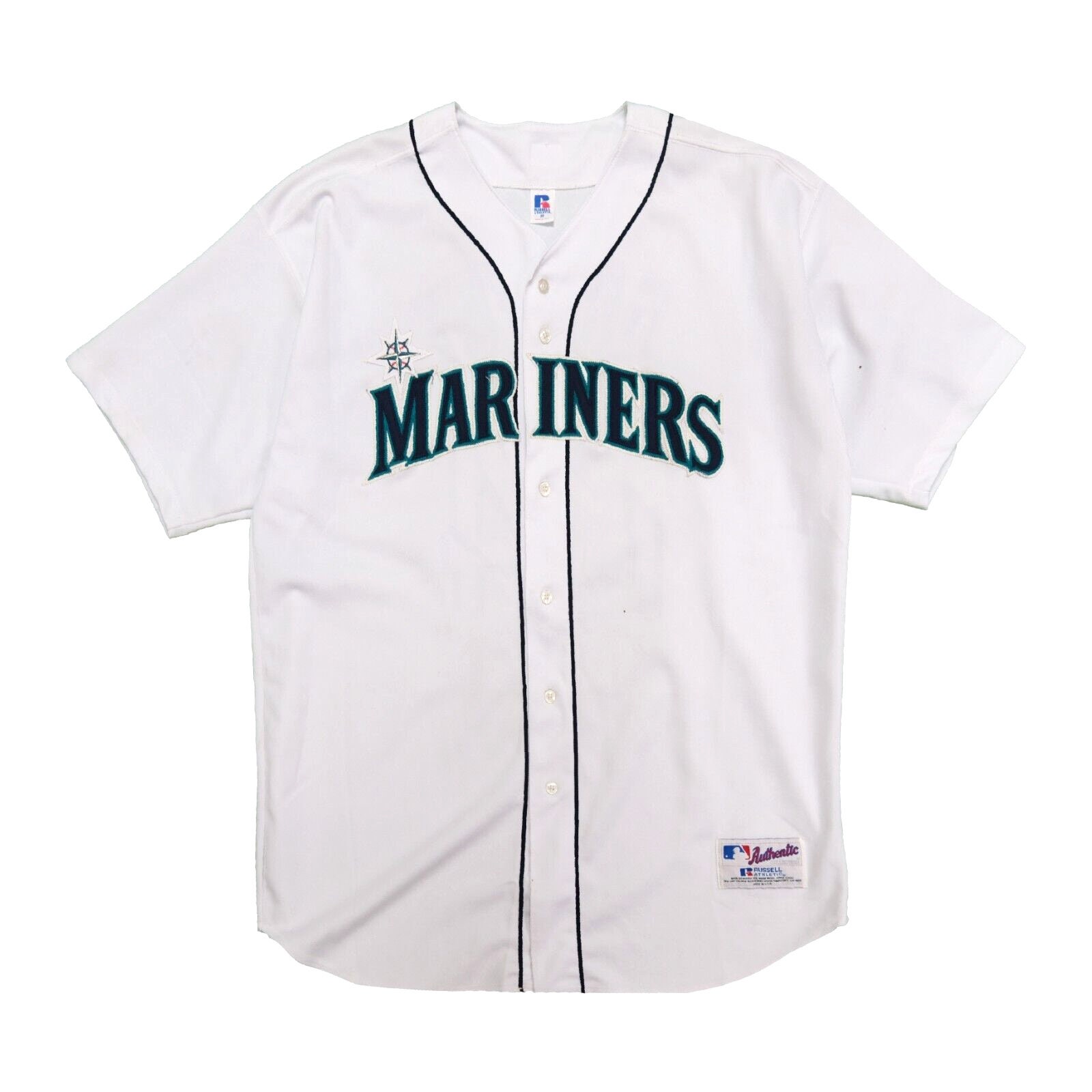 ALEX RODRIGUEZ A-ROD SEATTLE MARINERS JERSEY RUSSELL AUTHENTIC SEWN 40 M NWT