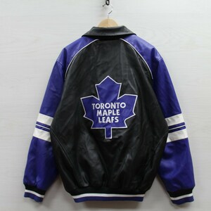 Toronto Maple Leafs G-III by Carl Banks Pleather Bomber 