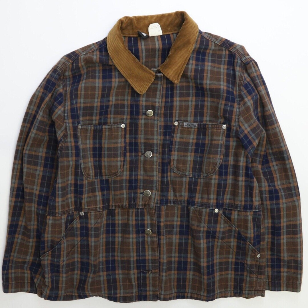 Vintage Lee Riveted Chore Jacket Womens Size Large Plaid - Etsy