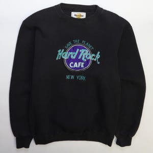 Vintage Hard Rock Cafe New York Crewneck Sweatshirt Size Small Embroidered