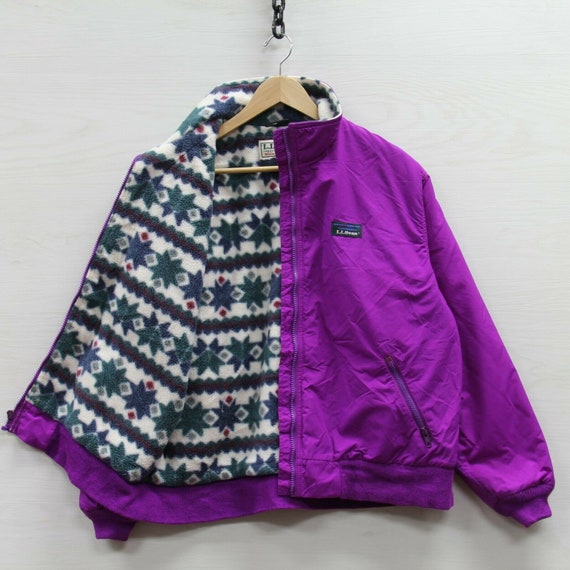 Vintage LL Bean Fleece Warm up Jacket 