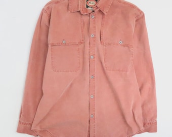 Camisa de manga larga con botones de la colección Vintage Australian Outback, talla grande.