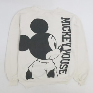 Vintage Mickey Mouse Disney Sweatshirt Size Large Double Sided 90s image 2