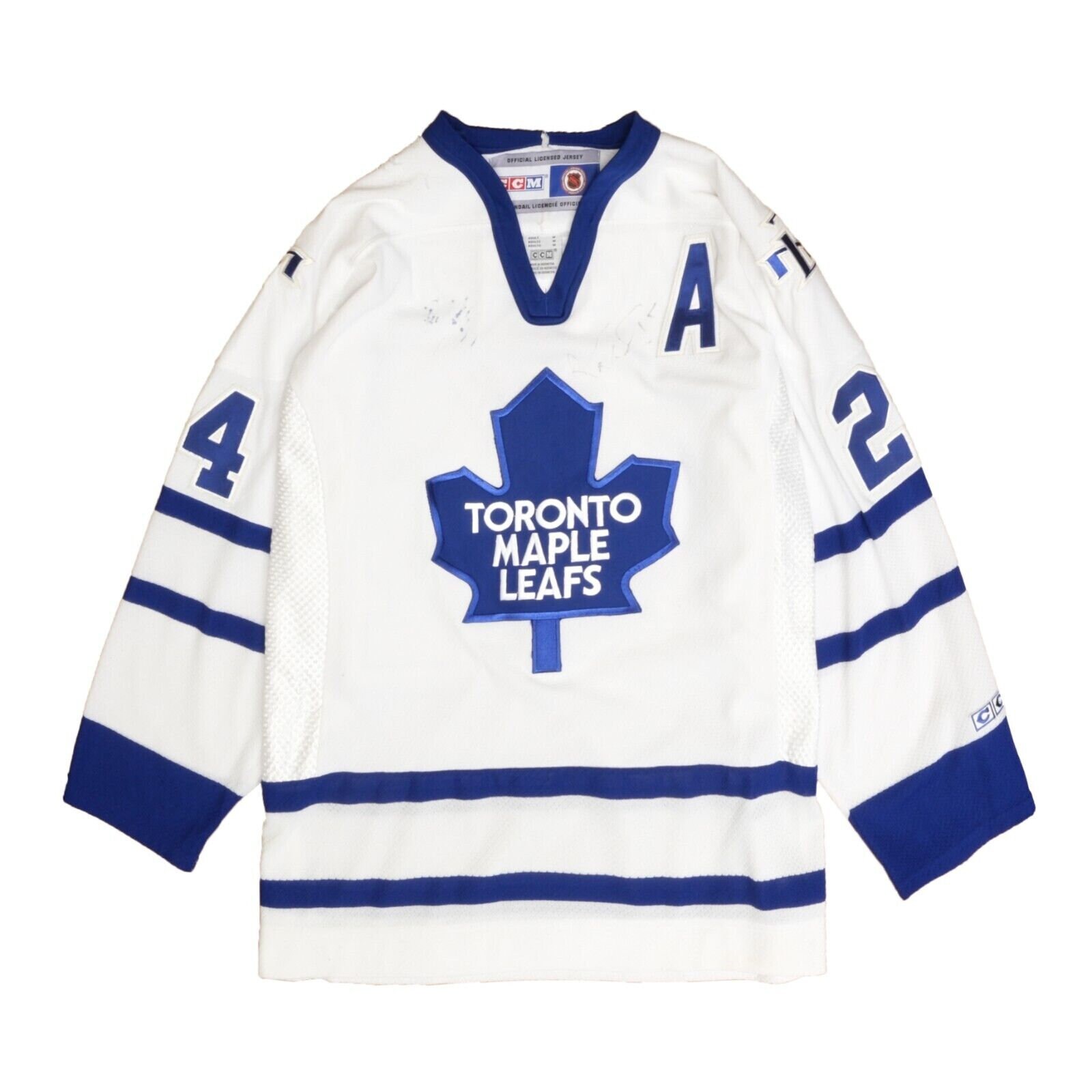 Vintage Toronto Maple Leafs Jersey Hockey CCM 90s All Over Print