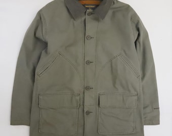 Chaqueta de trabajo vintage Woolrich Barn Coat, talla grande, forrada de felpa.