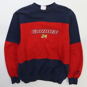 Moletom vintage Jeff Gordon Racing Crewneck tamanho médio