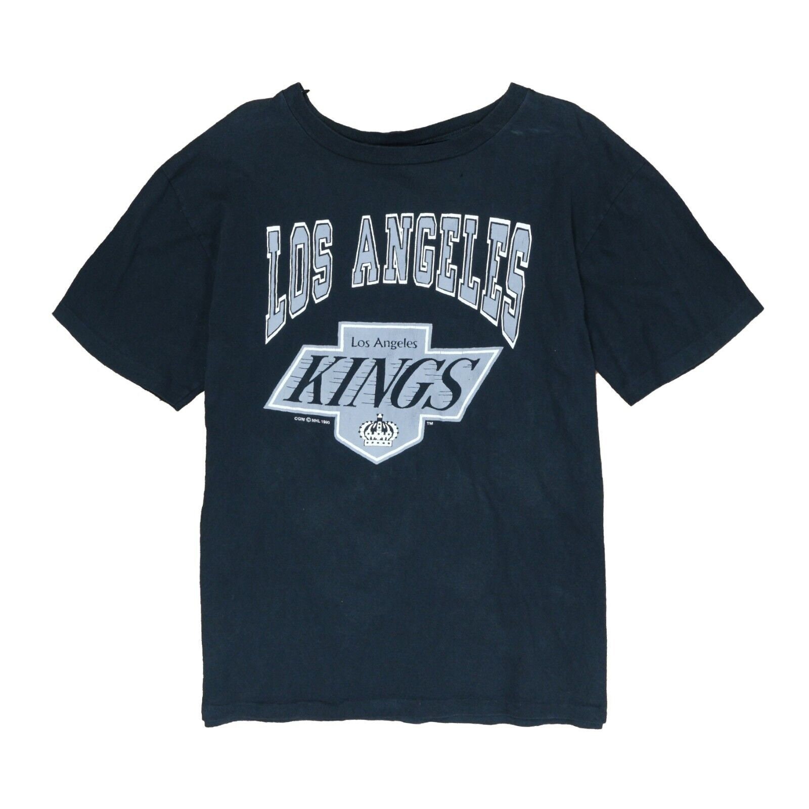 Majestic Women's LA Kings Vintage NHL Logo T-Shirt (Faded Black) at ShoeGrab