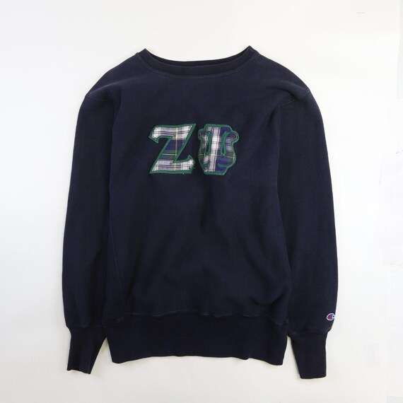 【USA製】90s Champion sweat shirt Vintage Champion Reverse Weave Zeta Psi Crewneck Sweatshirt