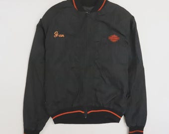 Kurtka wiatrówka Vintage Harley Davidson Motorcycles, rozmiar M