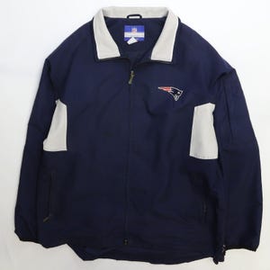 New England Patriots Reebok Windbreaker Light Jacket Size Large NFL