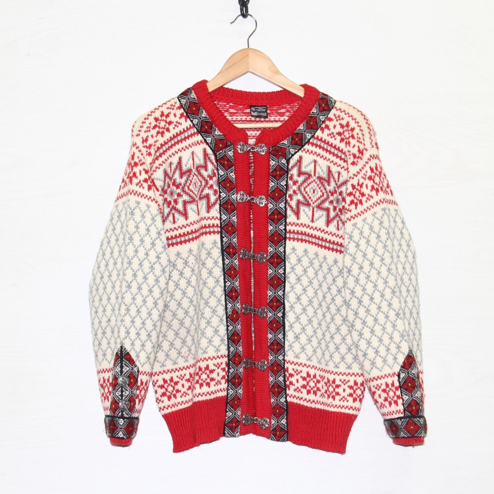 Buy Vintage Dale of Norway Cardigan Sweater Womens Size Medium 