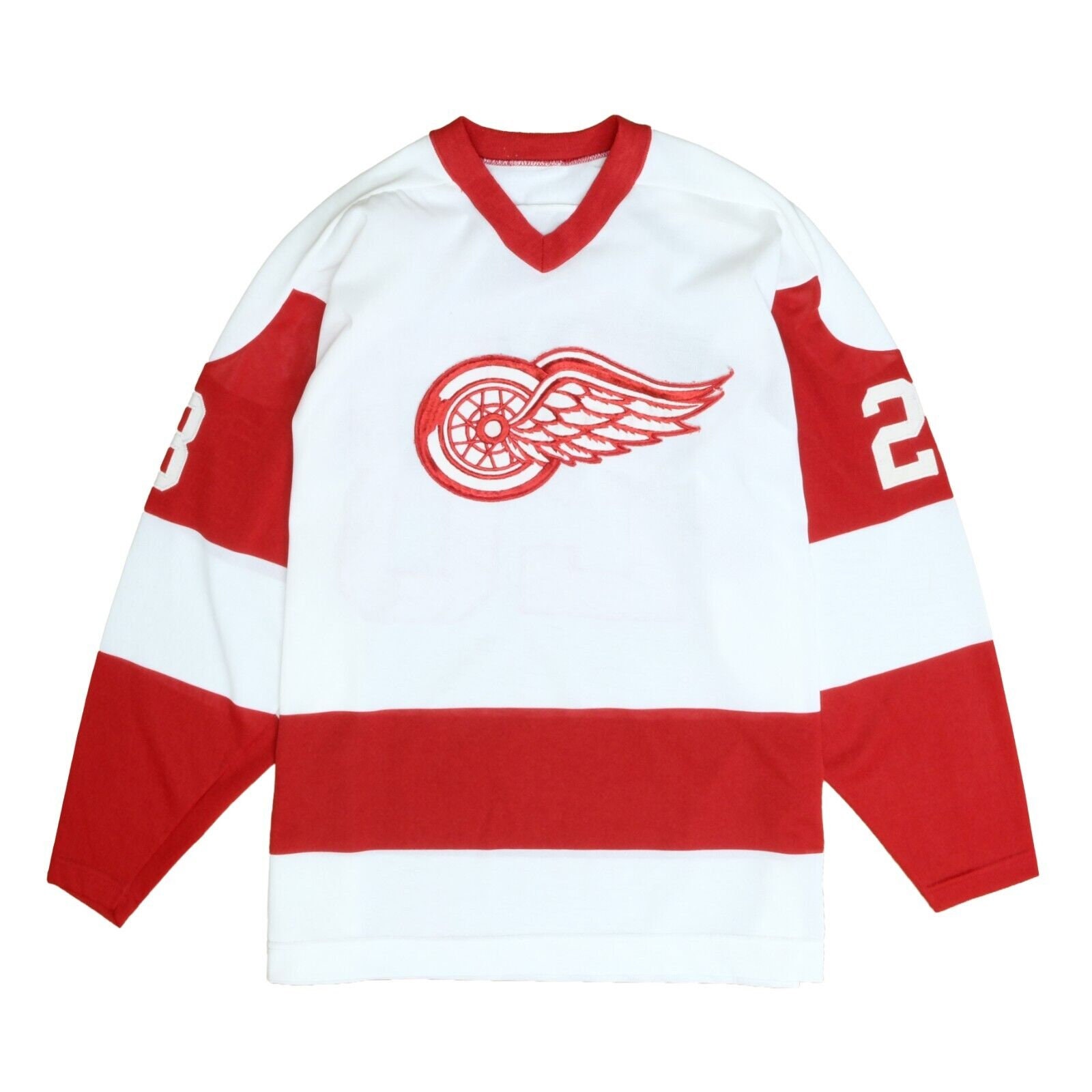 Detroit Red Wings Customized Replica Hockey Jersey Red / Medium