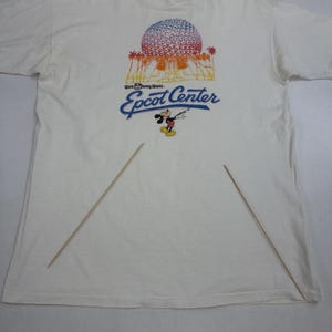 Vintage Walt Disney World Epcot Center T-Shirt Size XL 90s image 7