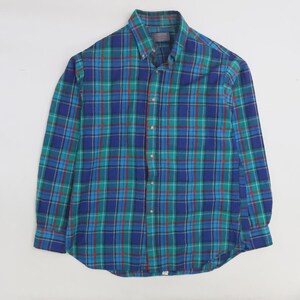 vintage Pendleton chemise boutonnée en laine au coin du feu, grande taille à carreaux