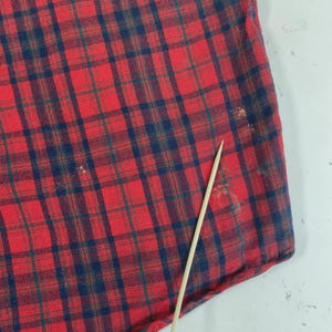 Vintage Pendleton Wool Fireside Button Up Shirt Size Large Red Plaid image 6