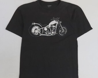 Vintage Motorcycle Pratt Blacksmith Shop T-Shirt Size Large 90s