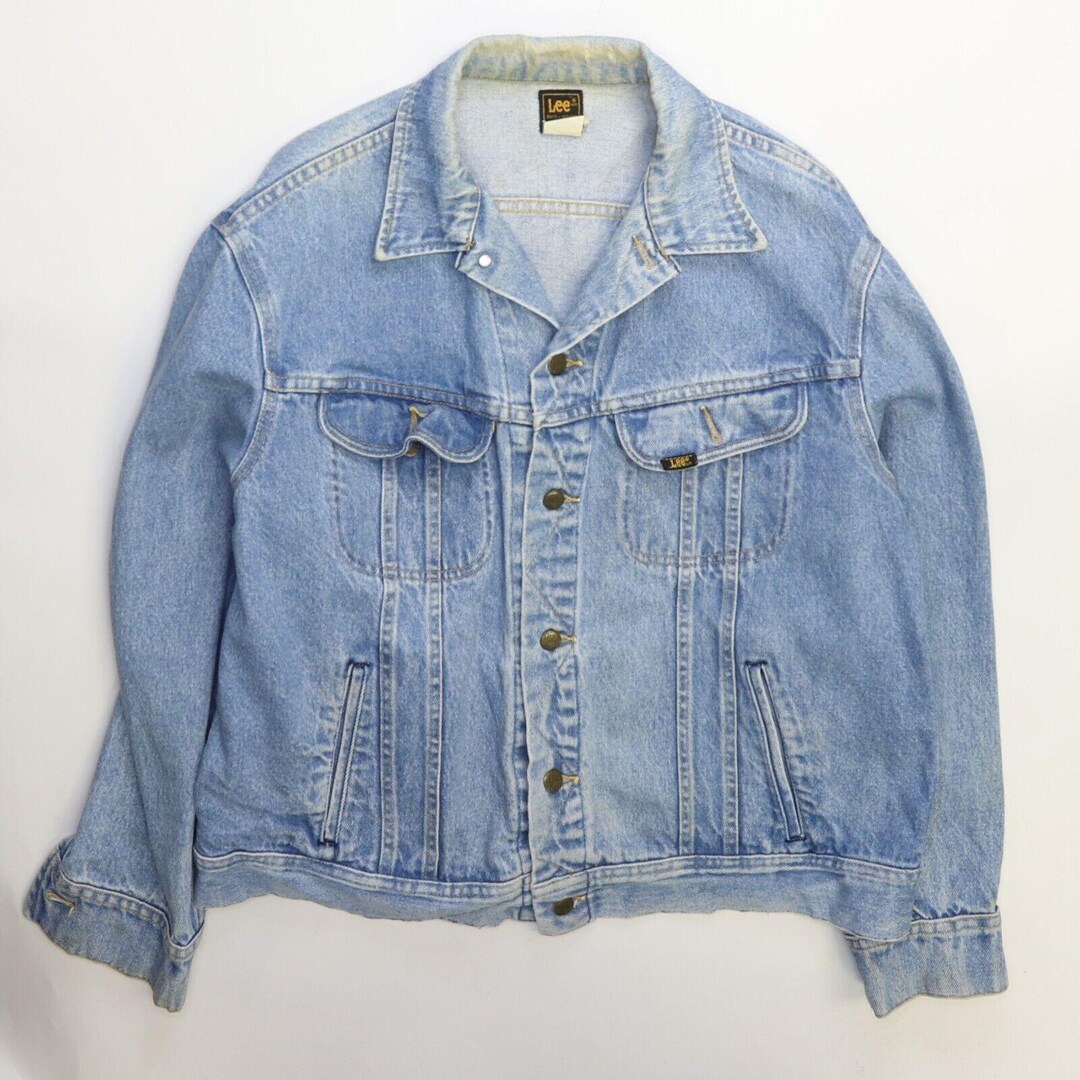 Vintage Lee Denim Trucker Jacket Size 46 PATD 153438 70s - Etsy