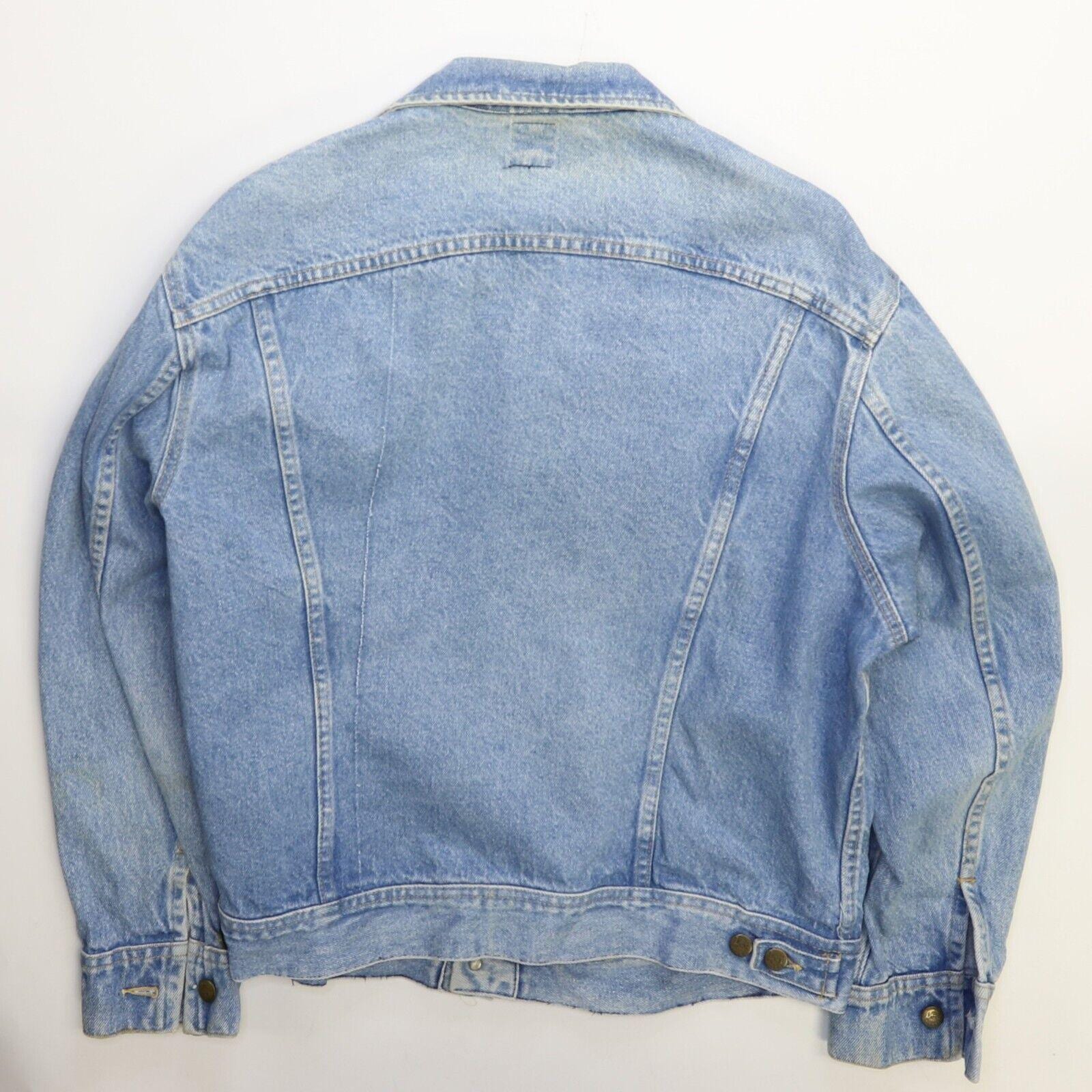 Lee 220J USA製 46~48? PATD-153438 Vintage Lee Denim Trucker Jacket Size Medium Blue PATD