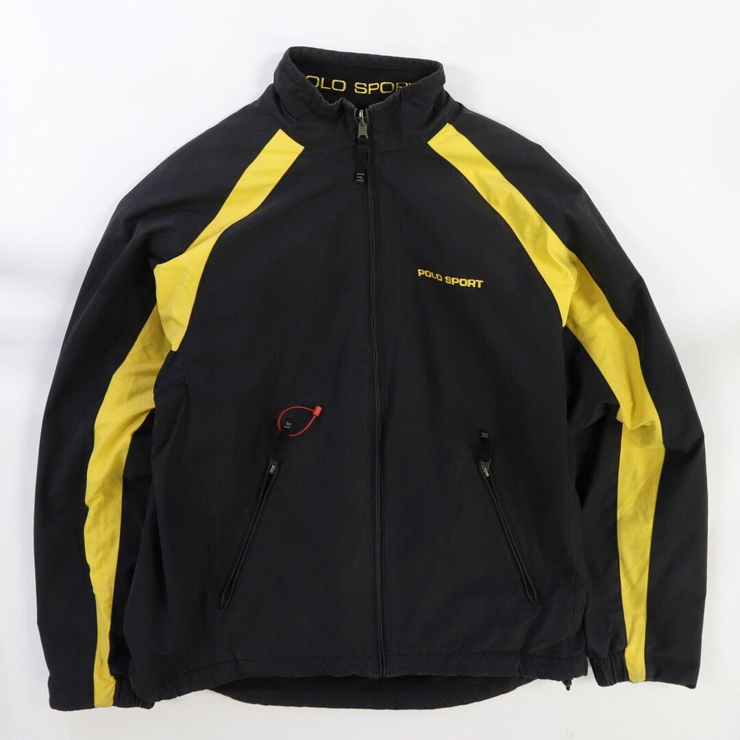 Ralph Lauren POLO SPORT Men's Fleece Jacket (Size XL) polyester blue type Vintage Second Hand