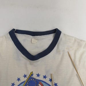 Vintage Mickey Mouse America On Parade Walt Disney World Ringer T-Shirt Large image 3