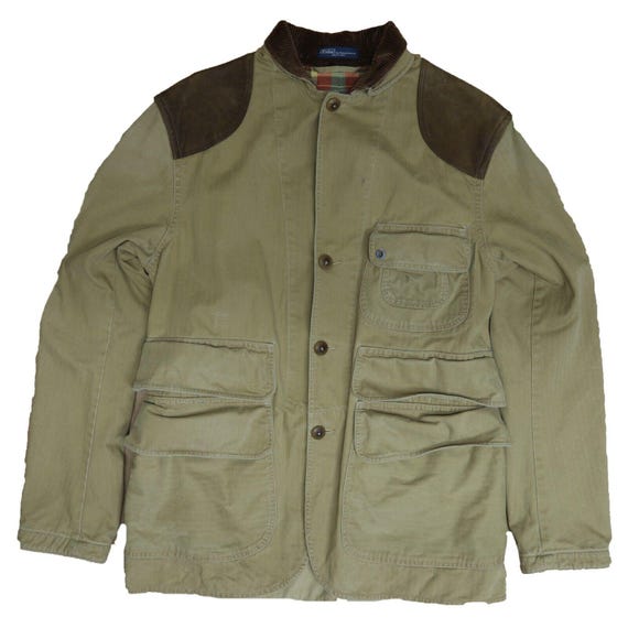 Vintage Polo Ralph Lauren Hunting Field Chore Jacket Size 40R Beige Etsy Ireland