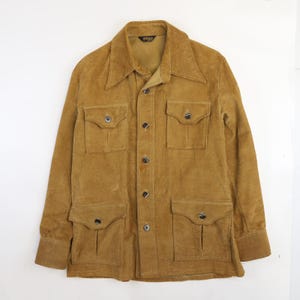 Vintage Gallery Corduroy Chore Jacket Size Large Brown