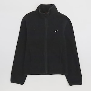Vintage Nike Full Zip Fleece Jacket Womens Size Small Black