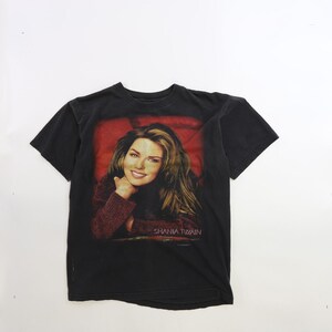 Vintage Shania Twain T-Shirt Size Medium Music 90s