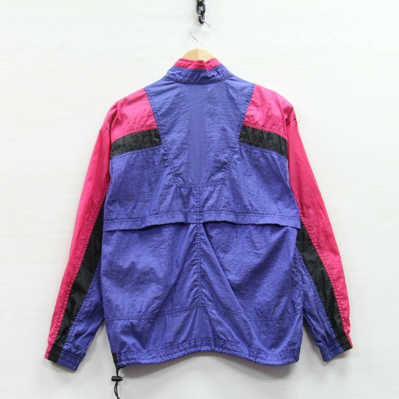 pink and purple windbreaker