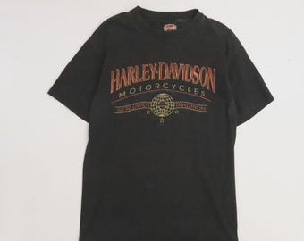 Maglietta vintage Harley Davidson Motorcycles Las Vegas, taglia media, anni '90 (1996).
