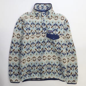 Patagonia Synchilla Snap T Fleece Jacket Womens Size Small Tundra Cluster Etsy