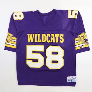 Vintage Wildcats Football Champion Jersey Size XL Cropped