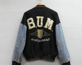 Denim Varsity Jacket - Etsy Canada