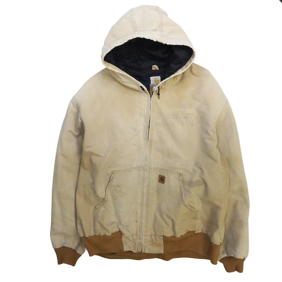 Vintage Carhartt Canvas Active Bomber Work Jacket Size 2XL