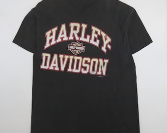 ヴィンテージ80年代ハーレーダビッドソンTシャツ：ニューヨーク