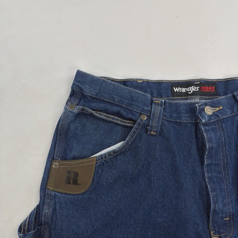 Vintage Wrangler Riggs Workwear Denim Jeans Pants Size 36 X 34 image 8